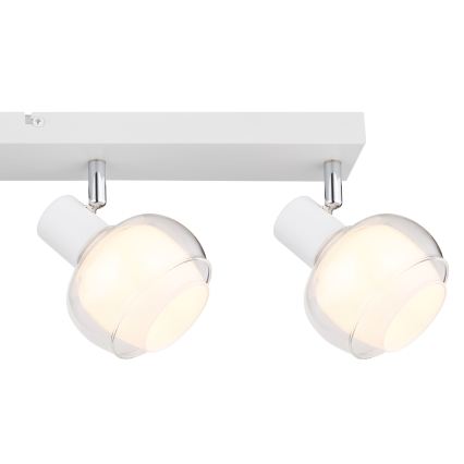 Globo - Taškinis šviestuvas 4 x E14, 40 W, 230 V, baltas