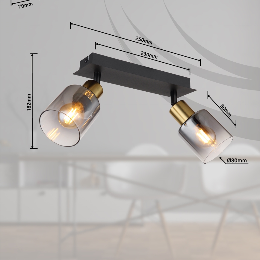 Globo - Akcentinis apšvietimas 2xE14/25W/230V