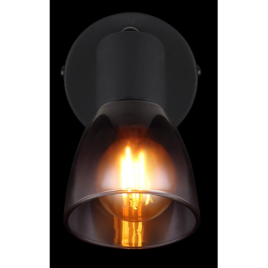 Globo - Sieninis akcentinis šviestuvas 1xE14/25W/230V juoda
