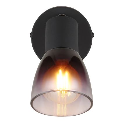 Globo - Sieninis akcentinis šviestuvas 1xE14/25W/230V juoda