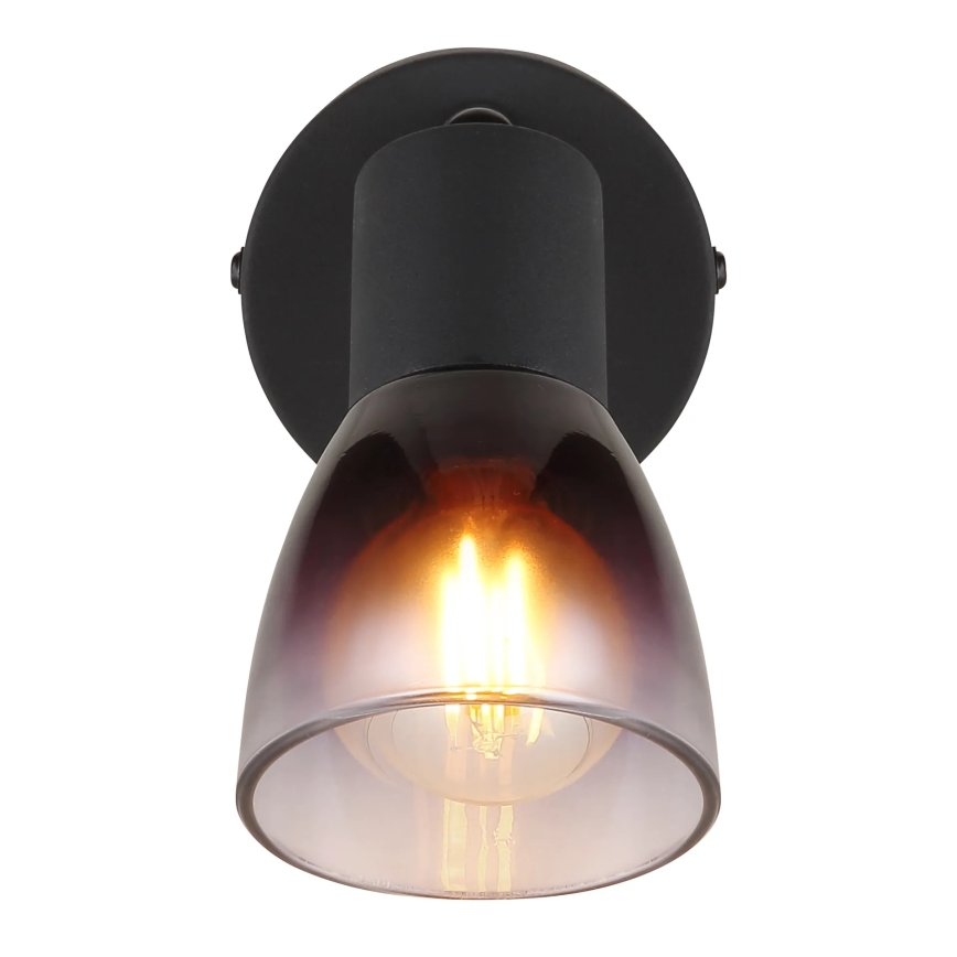 Globo - Sieninis akcentinis šviestuvas 1xE14/25W/230V juoda
