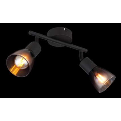 Globo - Akcentinis apšvietimas 2xE14/25W/230V juoda