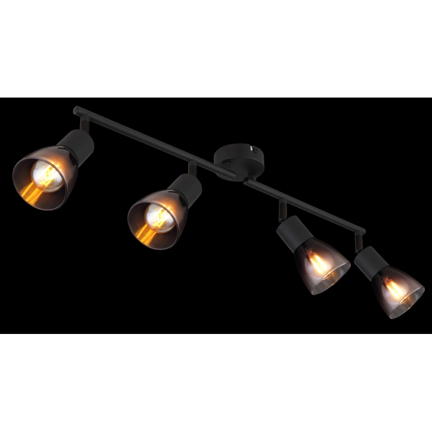 Globo - Akcentinis apšvietimas 4xE14/25W/230V juoda