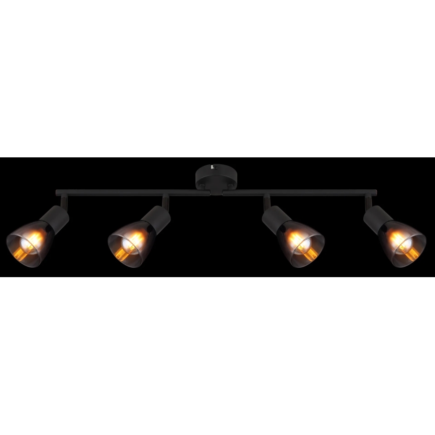 Globo - Akcentinis apšvietimas 4xE14/25W/230V juoda