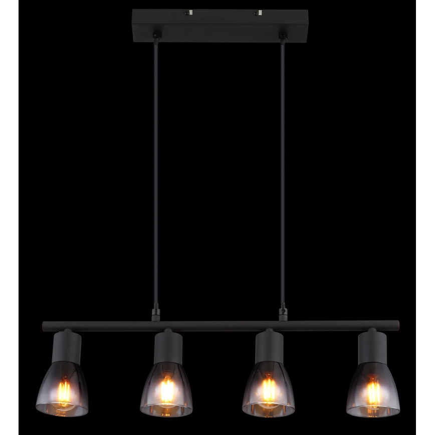 Globo - Pakabinamas sietynas 4xE14/25W/230V juoda