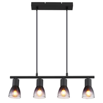 Globo - Pakabinamas sietynas 4xE14/25W/230V juoda