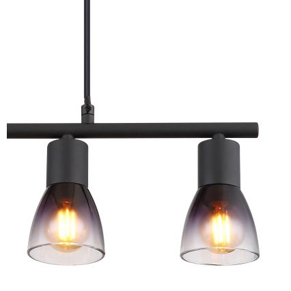 Globo - Pakabinamas sietynas 4xE14/25W/230V juoda