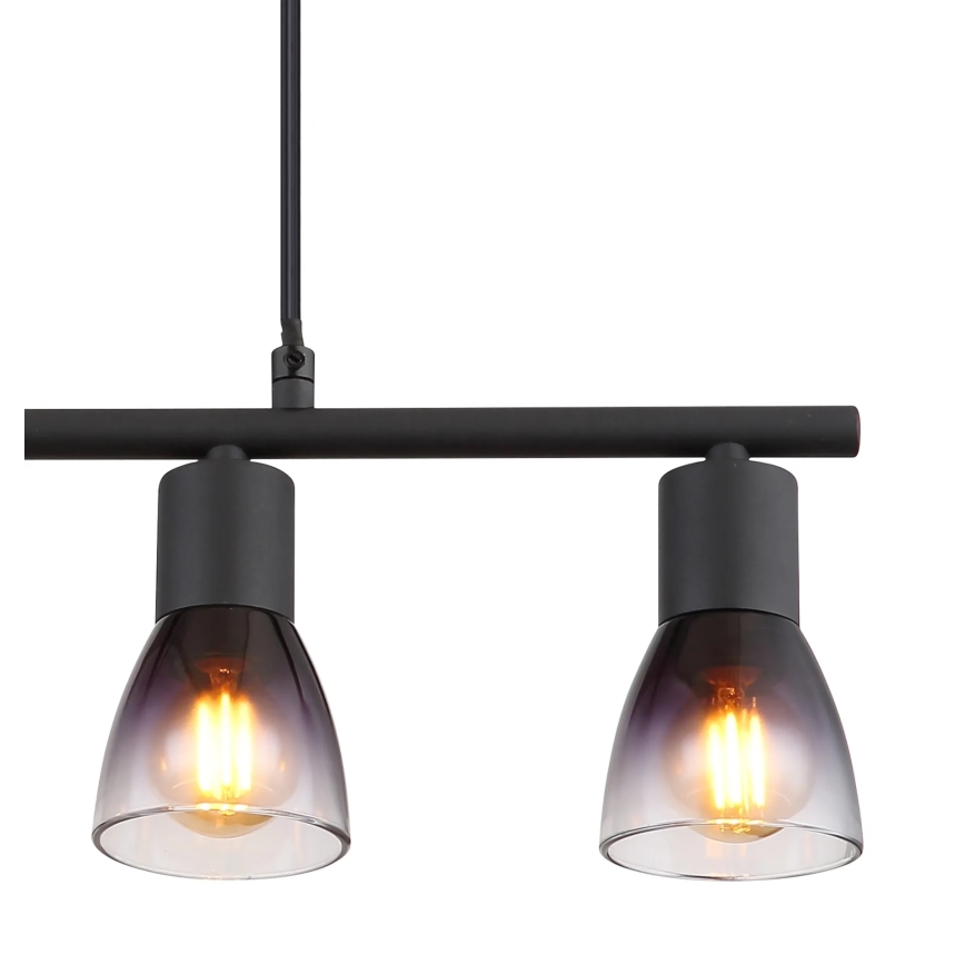 Globo - Pakabinamas sietynas 4xE14/25W/230V juoda