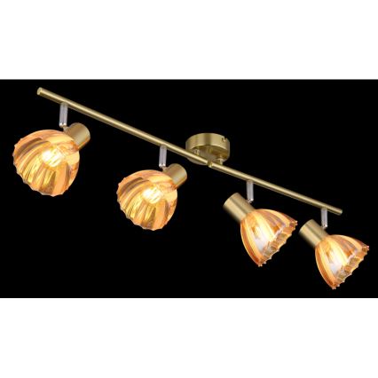 Globo - Akcentinis apšvietimas 4xE14/40W/230V auksas