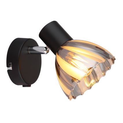 Globo - Sieninis akcentinis šviestuvas 1xE14/40W/230V juoda