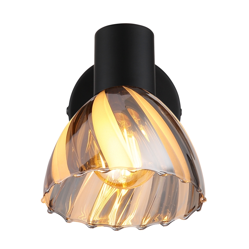Globo - Sieninis akcentinis šviestuvas 1xE14/40W/230V juoda