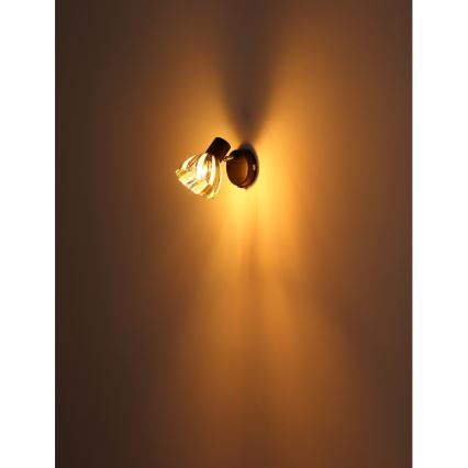 Globo - Sieninis akcentinis šviestuvas 1xE14/40W/230V juoda