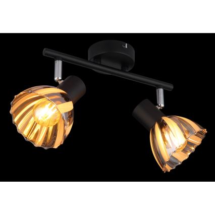Globo - Akcentinis apšvietimas 2xE14/40W/230V juoda