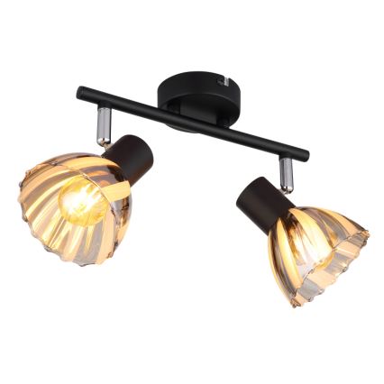 Globo - Akcentinis apšvietimas 2xE14/40W/230V juoda