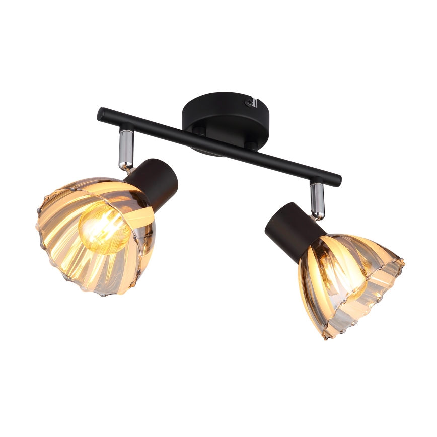 Globo - Akcentinis apšvietimas 2xE14/40W/230V juoda