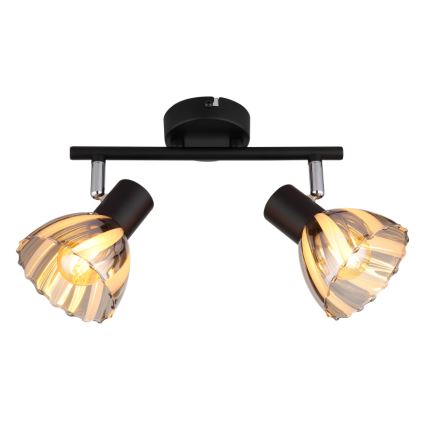 Globo - Akcentinis apšvietimas 2xE14/40W/230V juoda