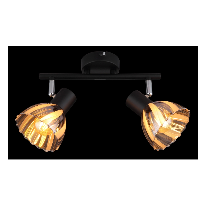 Globo - Akcentinis apšvietimas 2xE14/40W/230V juoda