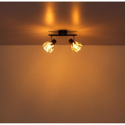 Globo - Akcentinis apšvietimas 2xE14/40W/230V juoda