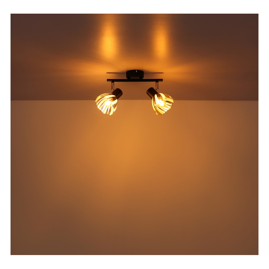 Globo - Akcentinis apšvietimas 2xE14/40W/230V juoda