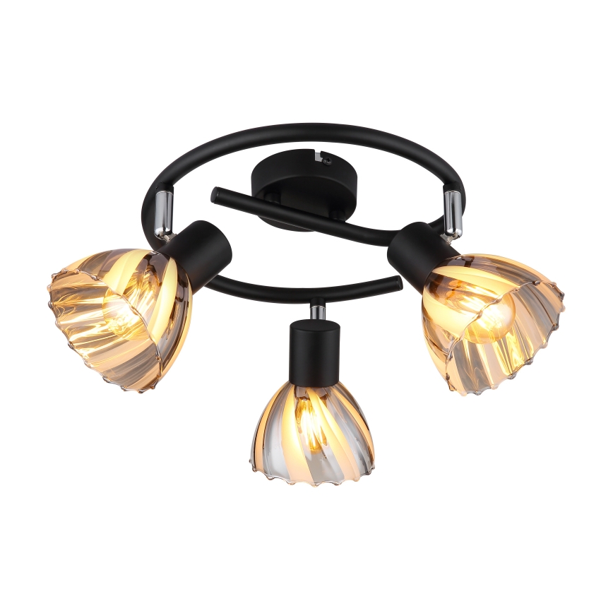 Globo - Akcentinis apšvietimas 3xE14/40W/230V juoda