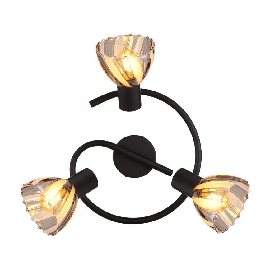 Globo - Akcentinis apšvietimas 3xE14/40W/230V juoda