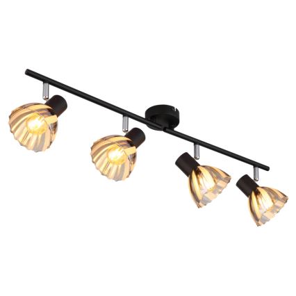 Globo - Akcentinis apšvietimas 4xE14/40W/230V juoda