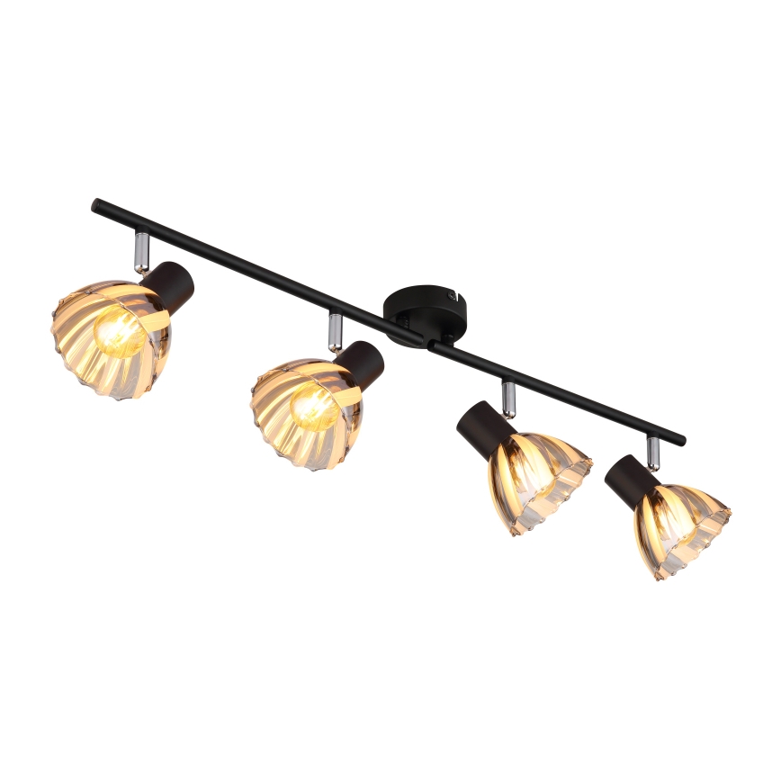 Globo - Akcentinis apšvietimas 4xE14/40W/230V juoda