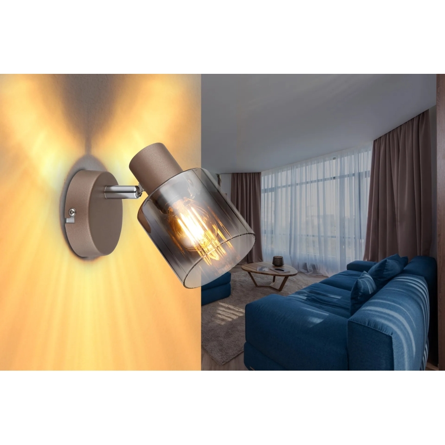 Globo - Sieninis taškinis šviestuvas 1xE14/40W/230V