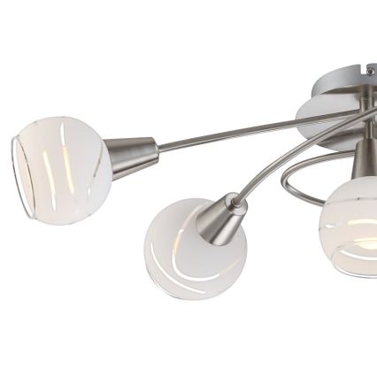 Globo 54341-5 - Lubinis LED šviestuvas ELLIOTT 5xE14/4W/230V