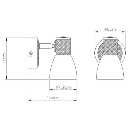 Globo - Akcentinis apšvietimas 1xE14/40W/230V uosio