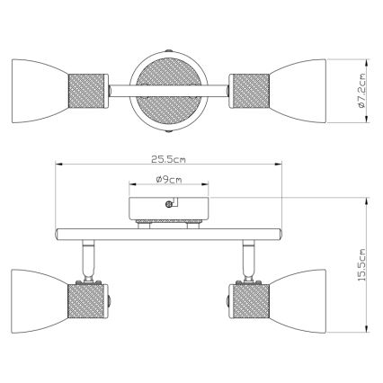 Globo - Akcentinis apšvietimas 2xE14/40W/230V uosio