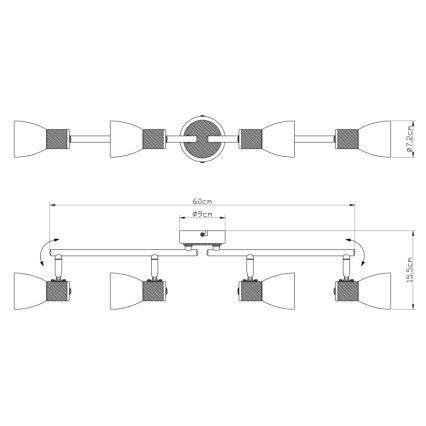 Globo - Akcentinis apšvietimas 4xE14/40W/230V uosio