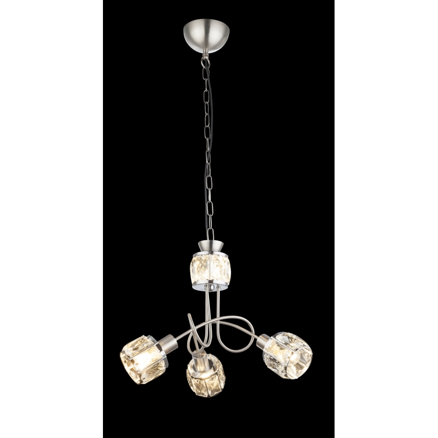 Globo - LED Sietynas, kabinamas ant grandinės 3xE14/40W/230V + LED/5W