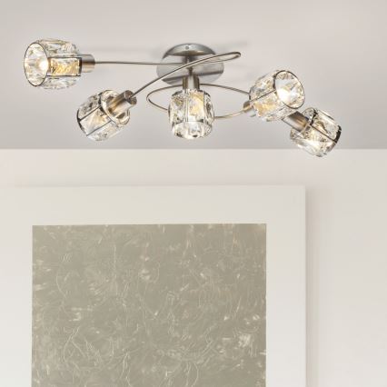 Globo - Tvirtinamas sietynas 5xE14/40W/230V