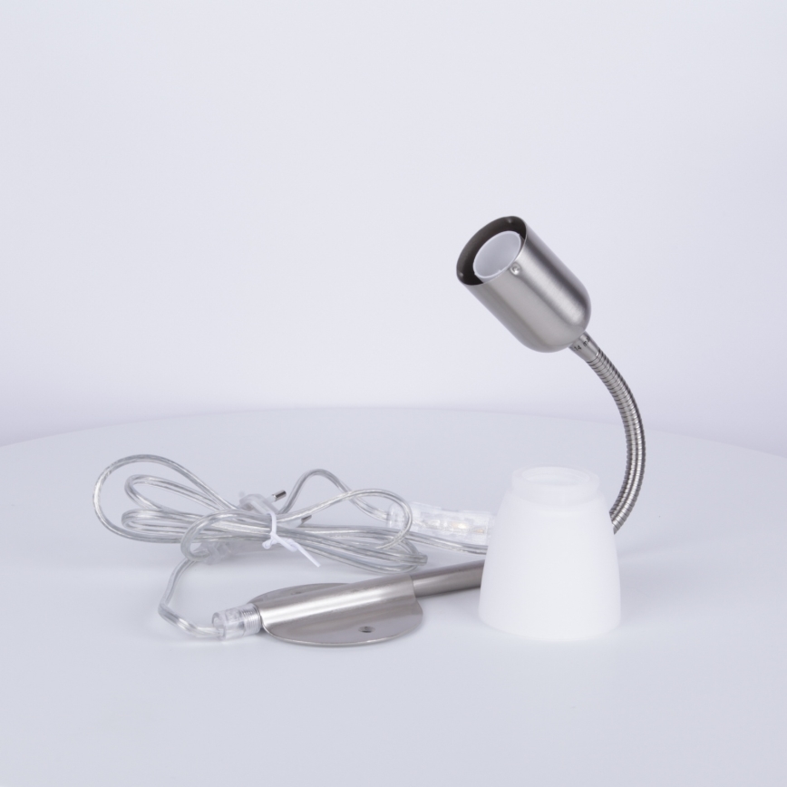 Globo - Lanksti stalinė lempa 1xE14/40W/230V matinio chromo