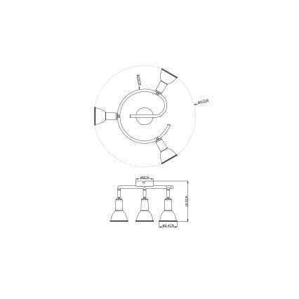 Globo - Akcentinis apšvietimas 3xE14/40W/230V