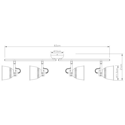 Globo - Akcentinis šviestuvas 4xE14/40W/230V