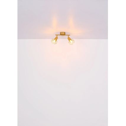 Globo - Akcentinis apšvietimas 2xE14/40W/230V auksas