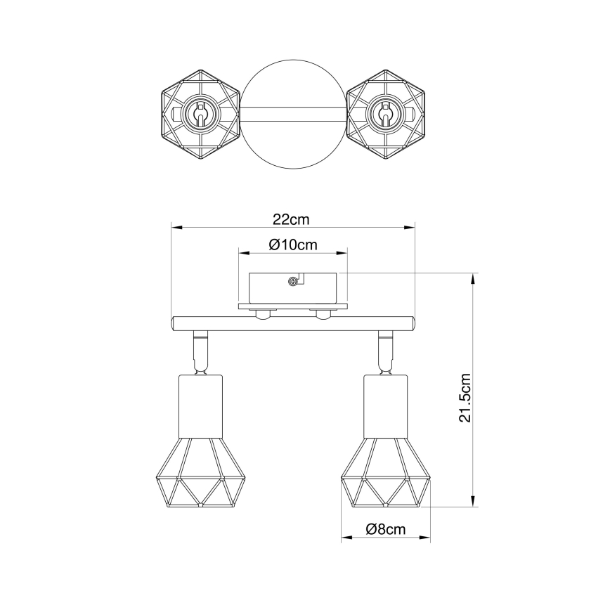 Globo - Akcentinis apšvietimas 2xE14/40W/230V