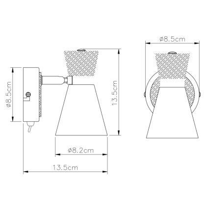 Globo - Akcentinis šviestuvas 1xE14/25W/230V