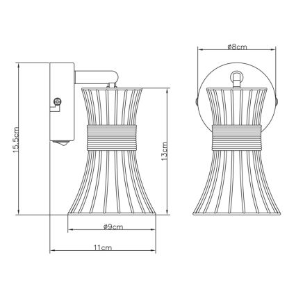 Globo - Sieninis akcentinis šviestuvas 1xE14/40W/230V