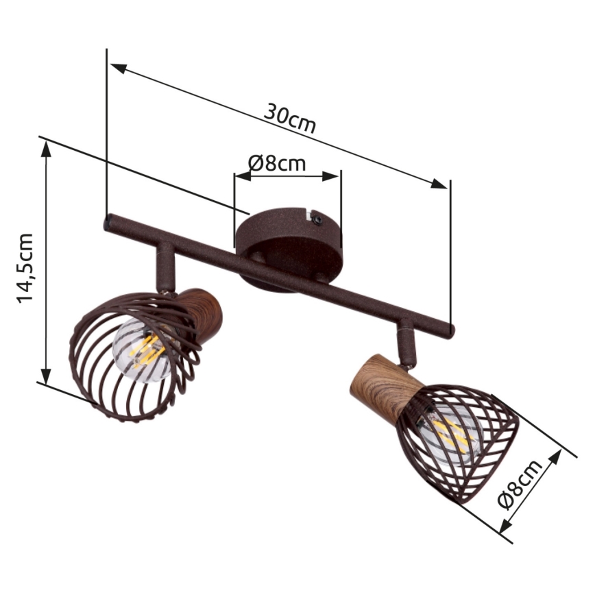 Globo - Akcentinis šviestuvas 2xE14/40W/230V