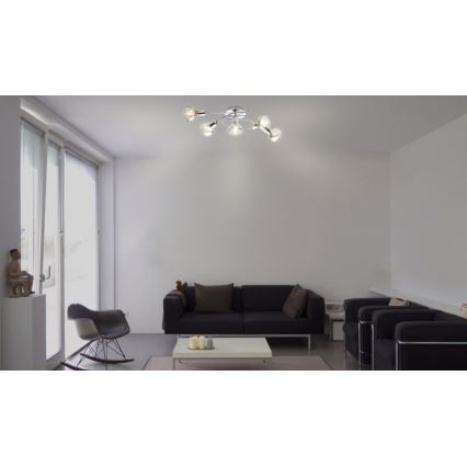 Globo - Tvirtinamas sietynas 5xE14/40W/230V