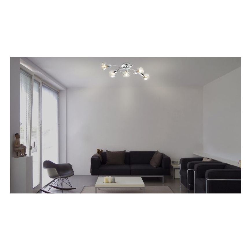 Globo - Tvirtinamas sietynas 5xE14/40W/230V