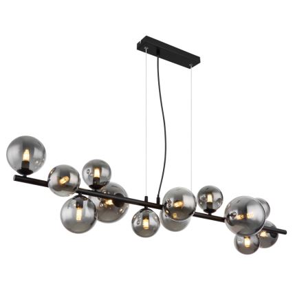 Globo - LED Pakabinamas sietynas 13xG9/3,5W/230V dūminis/juoda