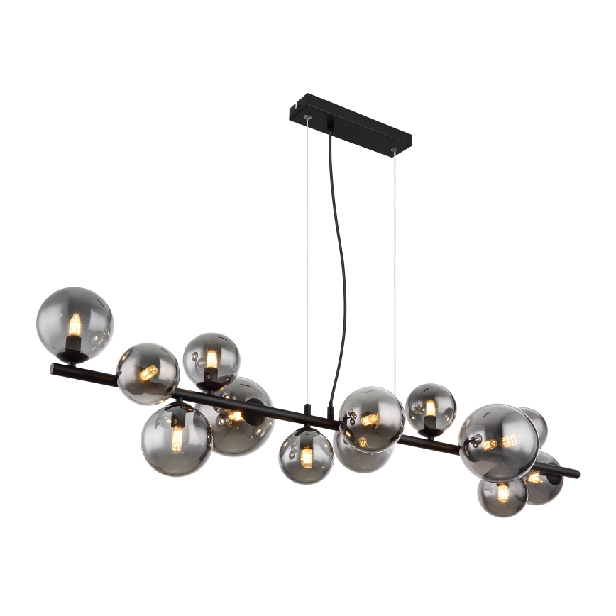 Globo - LED Pakabinamas sietynas 13xG9/3,5W/230V dūminis/juoda