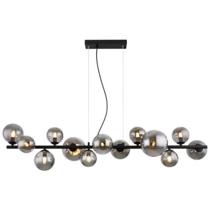Globo - LED Pakabinamas sietynas 13xG9/3,5W/230V dūminis/juoda