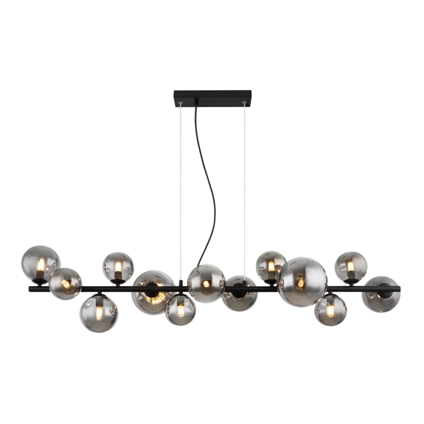 Globo - LED Pakabinamas sietynas 13xG9/3,5W/230V dūminis/juoda
