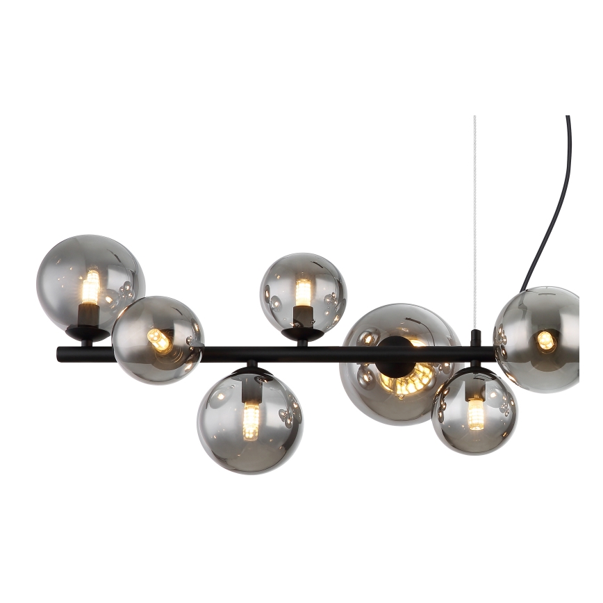 Globo - LED Pakabinamas sietynas 13xG9/3,5W/230V dūminis/juoda