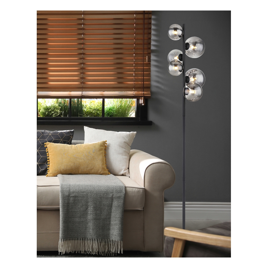 Globo - LED toršeras 6xG9/3,5W/230V dūminis/juoda